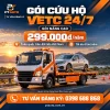Gói cứu hộ VETC 24/7 tại PT AUTO với xe cứu hộ chở ô tô.