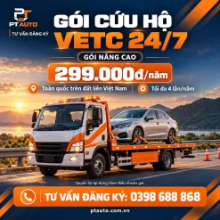 Gói cứu hộ VETC 24/7 tại PT AUTO với xe cứu hộ chở ô tô.