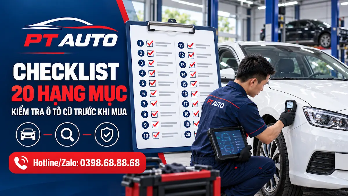 Checklist kiểm tra ô tô cũ trước khi mua